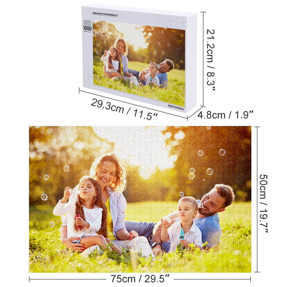 Custom Photo Cardboard Jigsaw Puzzle - 5 Size Options, Personalised Jigsaw Puzzle - Gifted Your Way