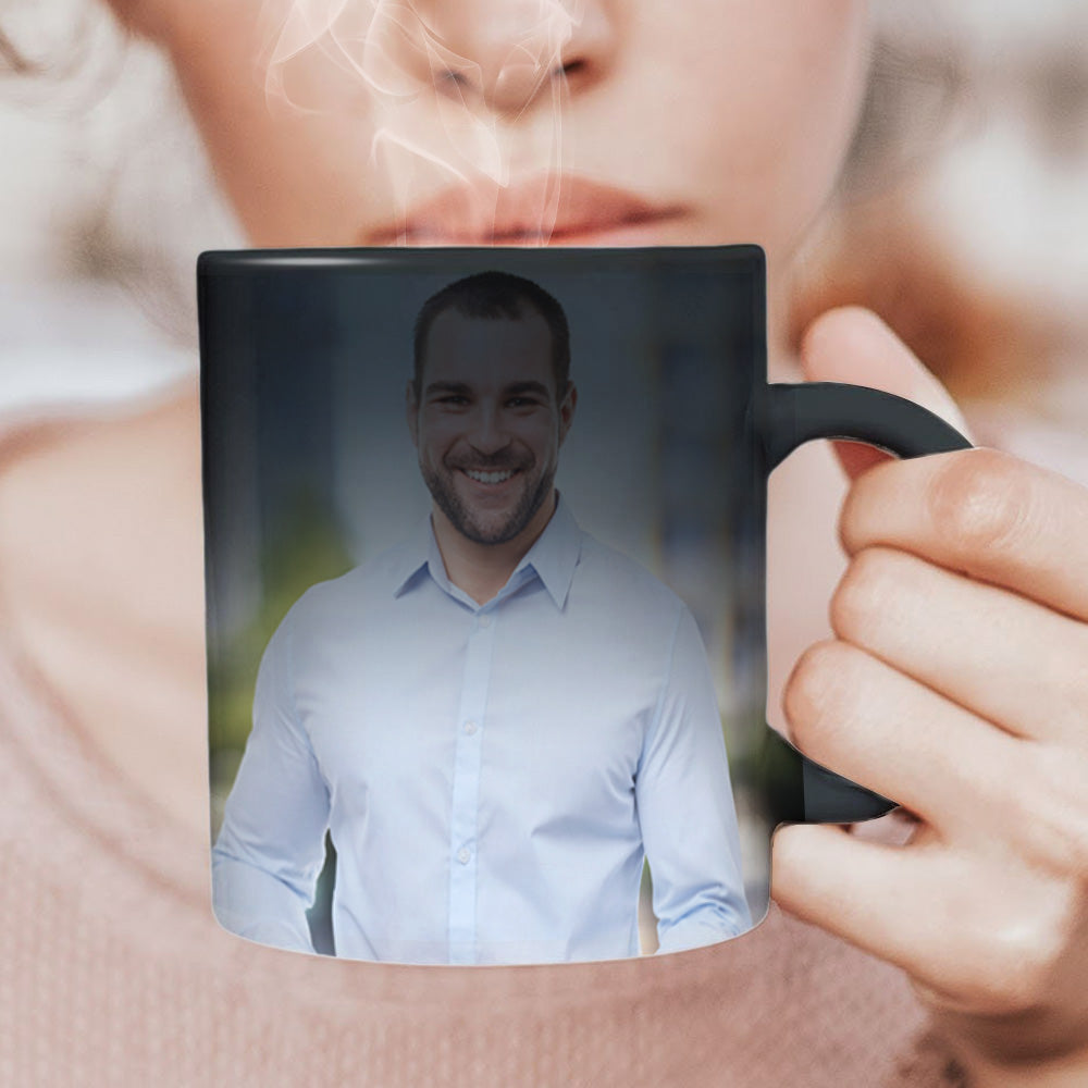 Custom Magic Photo Mug - Personalised Colour Changing Coffee Mug - Customised Photo Gift - Gifted Your Way