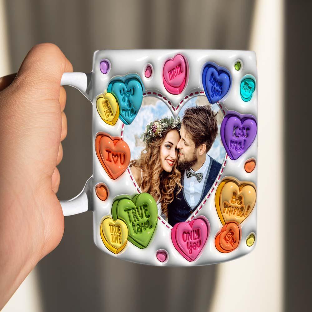 Personalised 3D Love Heart Mug, Custom Photo Mug, Unique Love Heart Photo Mug, Personalised Gift Mug, Custom Ceramic Mug, High-Quality Custom Mug, Personalised Gift for Loved Ones, Customisable Photo Mug, Stylish Personalised Mug, Unique Custom Mug Design, Personalised gifts for coffee lovers, Custom photo mugs