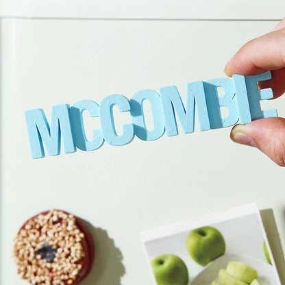 Personalised 3D Print Text Magnet, Custom Refrigerator Magnet, Unique Fridge Magnet Gift, Personalised Kitchen Decor, Custom PLA Magnet, High-Quality Text Magnet, Personalised Gift for Home, Customisable Fridge Magnet, Stylish Personalised Fridge Magnet, Unique Custom Magnet Design, Personalised gifts for home decor, Custom 3D printed magnets, Unique gift ideas with custom magnets