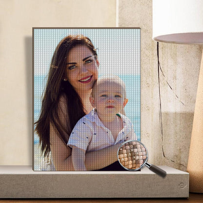 Customised 5D Diamond Painting Without Frame - Choose from 7 Sizes, Custom Photo Wall Art, Unique Gift - Gifted Your Way