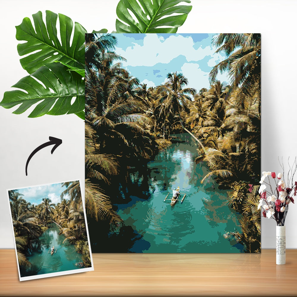 Custom Photo Paint By Number Digital Art Painting - Gifted Your Way