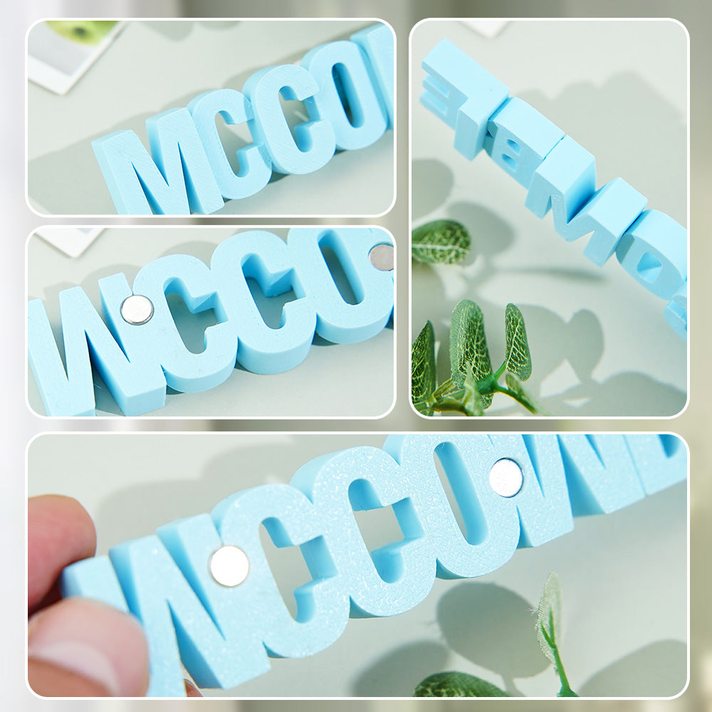 Trending personalised fridge magnets, Popular custom text refrigerator magnets, Personalised 3D print text refrigerator magnet with custom text, Custom refrigerator magnet for special occasions, Unique personalised gift magnet for kitchen decor, High-quality custom PLA magnet for home decor, Customisable fridge magnet for birthdays and housewarmings