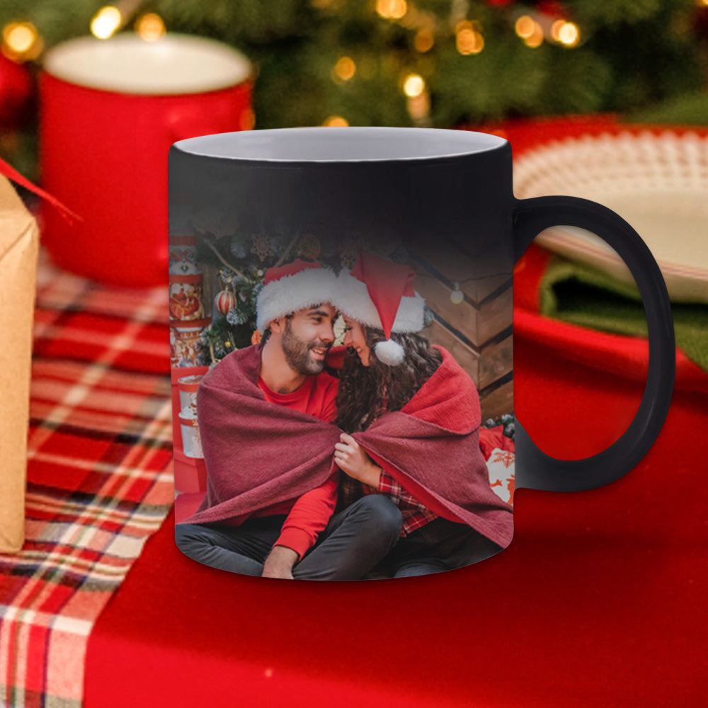 Custom Magic Photo Mug - Personalised Colour Changing Coffee Mug - Customised Photo Gift - Gifted Your Way