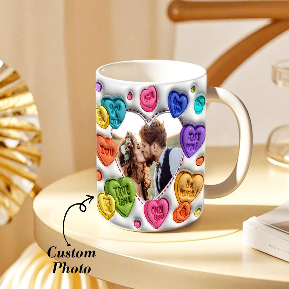 Unique gift ideas with custom mugs, Trending personalised ceramic mugs, Custom photo mug for special occasions, Unique personalised gift mug with love heart pattern, High-quality custom ceramic mug with photos, Personalised photo mug, Unique personalised mug gift, Personalised photo mug gift, Custom mug gift ideas, Custom photo gifts