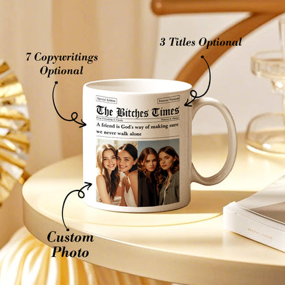 Custom Besties Photo Mug - Perfect Gifts for Friends | Personalised Friendship Mug - Gifted Your Way