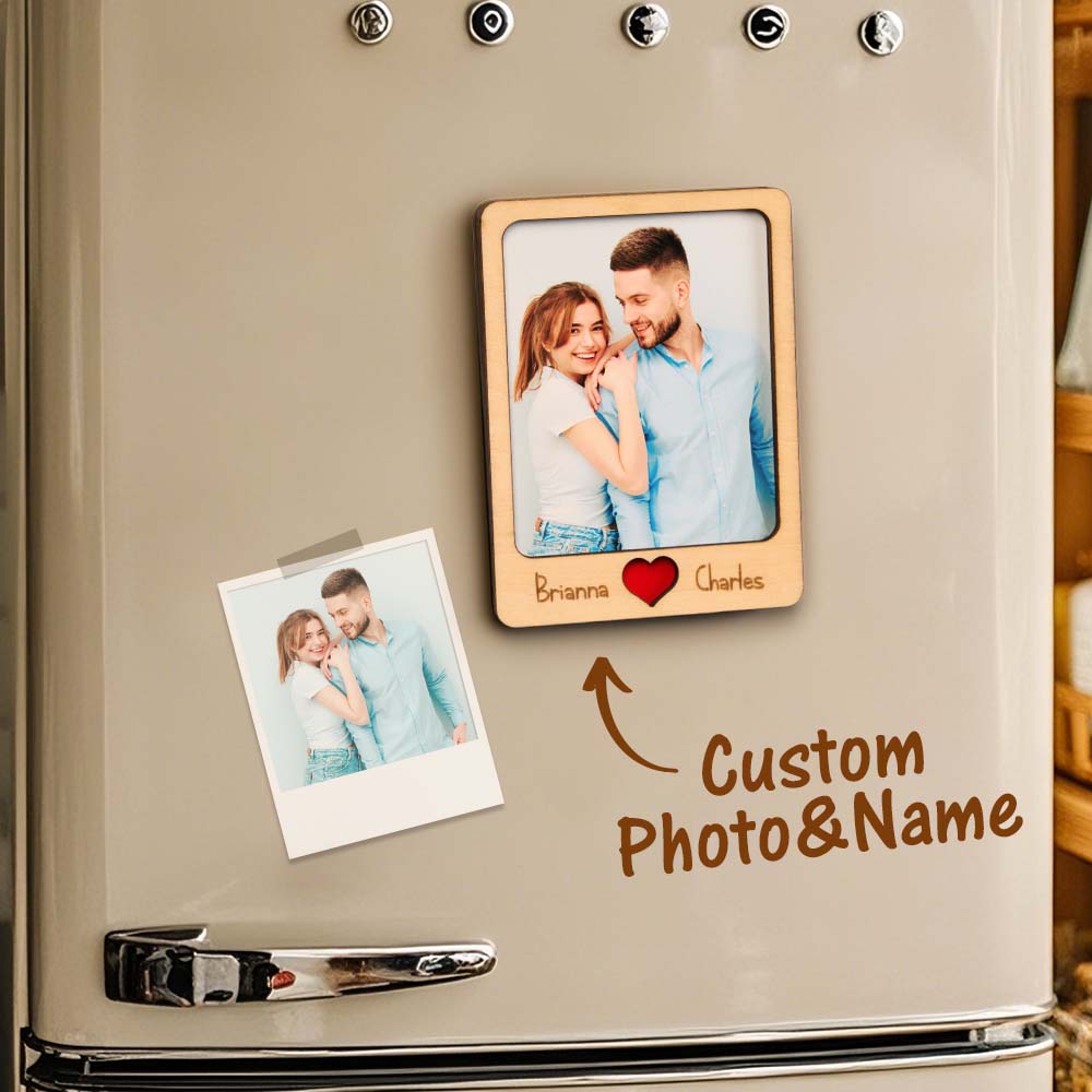 Personalised Wooden Photo Fridge Magnet, Custom Photo Fridge Magnet, Unique Fridge Magnet Gift, Personalised Gift Fridge Magnet, Custom Wood Fridge Magnet, High-Quality Photo Magnet, Personalised Gift for Loved Ones, Customisable Photo Frame Fridge Magnet, Stylish Personalised Fridge Magnet, Unique Custom Fridge Magnet Design, Personalised gifts for home decor