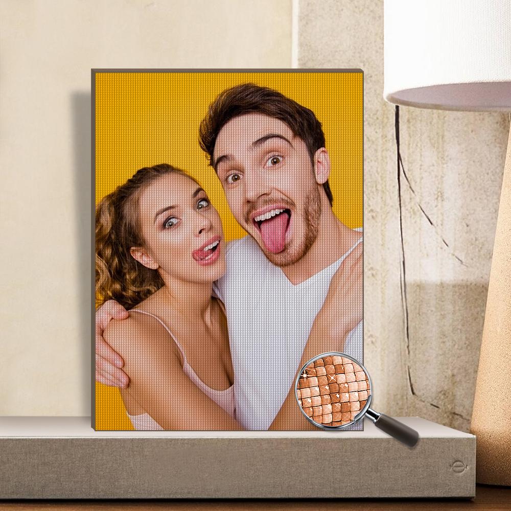 Customised 5D Diamond Painting Without Frame - Choose from 7 Sizes, Custom Photo Wall Art, Unique Gift - Gifted Your Way