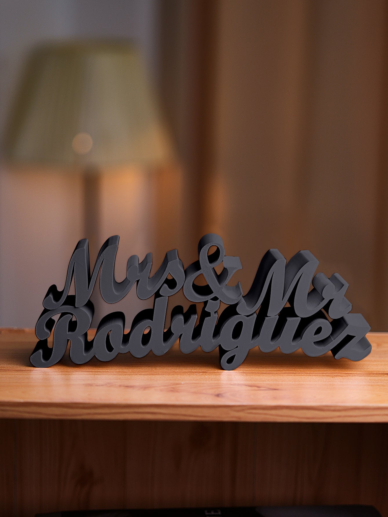 Personalised Last Name Sign, Custom Wedding Sign, 3D Print Name Sign, Family Name Centerpiece, Custom Wedding Decor, Personalised Name Sign, Custom Tabletop Sign, Unique Wedding Centerpiece, Custom Name Decor, Personalised Family Sign, High-Quality 3D Printed Sign, Customisable Wedding Sign, Thoughtful Gift for Newlyweds, Elegant Home Decor, Personalised wedding gifts, Custom 3D printed decor