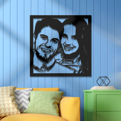 Custom Portrait Wall Art, Personalised Couple Photo Decor, LED Wall Art, Custom LED Lights Decor, Personalised Home Decor, Couple Photo Wall Art, Custom Wall Decor Gift, Unique Home Decoration, Personalised Wall Art for Couples, Custom LED Decor for Home, High-Quality Wall Art, Customisable Photo Decor, Thoughtful Gift for Lovers, Elegant Home Decor, Personalised gifts for home decor