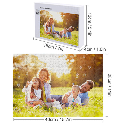 Custom Photo Cardboard Jigsaw Puzzle - 5 Size Options, Personalised Jigsaw Puzzle - Gifted Your Way