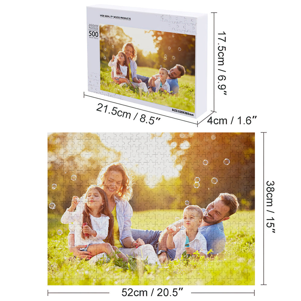 Custom Photo Cardboard Jigsaw Puzzle - 5 Size Options, Personalised Jigsaw Puzzle - Gifted Your Way