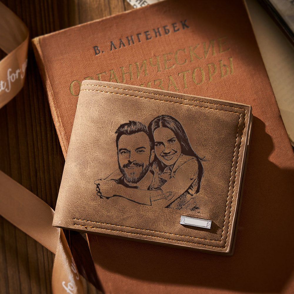 Personalised Photo Wallet, Custom Engraved Wallet, Men's Custom Wallet, Personalised Father's Day Gift, Custom Name Wallet, Custom Photo Wallet, Engraved Wallet for Men, Unique Gift for Dad, Personalised Wallet for Men, Custom Name Photo Wallet, High-Quality Engraved Wallet, Customisable Men's Wallet, Thoughtful Gift for Father's Day