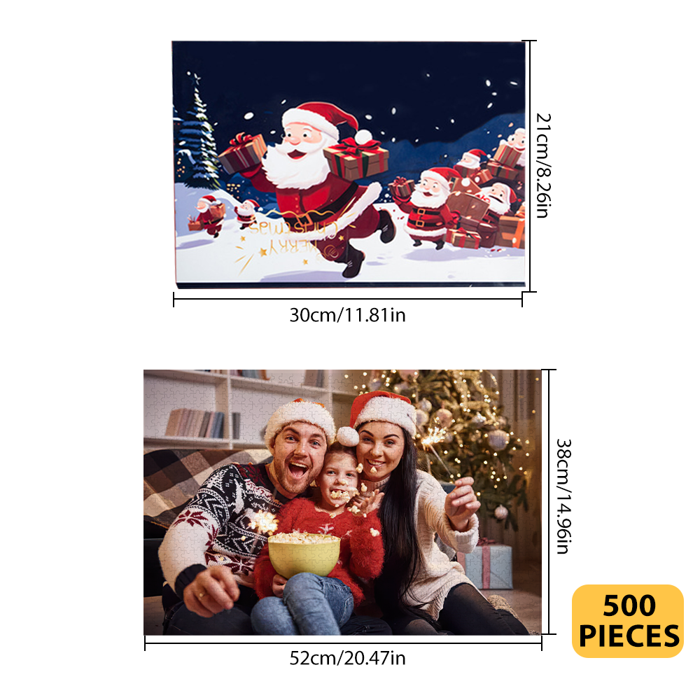 Custom Photo Advent Calendar Christmas Jigsaw Puzzle Christmas Countdown Puzzle Toy - Gifted Your Way