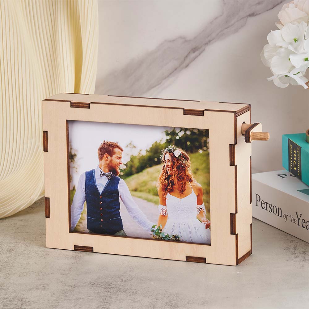 Unique personalised photo frame gift, Customisable rolling frame for special occasions, Personalised wooden decor for Valentine's Day, Custom photo frame for weddings, Personalised gifts for special occasions, Unique photo frames, Trending personalised decor, Popular custom picture frames, Best personalised frames for home, Creative personalised gifts