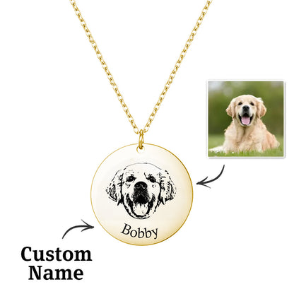 Unique gift ideas with custom necklaces, Trending personalised pet keepsakes, Popular custom engraved pet necklaces, Personalised custom pet photo engraved name necklace, Custom pet photo necklace for special occasions, Unique personalised gift necklace for pet lovers, High-quality custom stainless steel necklace with photo, Customisable pet lover jewellery for birthdays and anniversaries