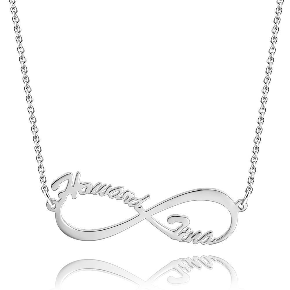 Personalised Infinity Necklace, Custom Name Necklace, Infinity Name Necklace, 925 Sterling Silver Jewellery, Custom Engraved Necklace, Personalised Jewellery Gift, Infinity Symbol Necklace, Unique Jewellery Gift, Personalised Necklace for Women, Custom Name Jewellery, High-Quality Infinity Necklace, Customisable Name Necklace, Thoughtful Gift for Special Occasions, Elegant Personalised Jewellery, Personalised gifts for women