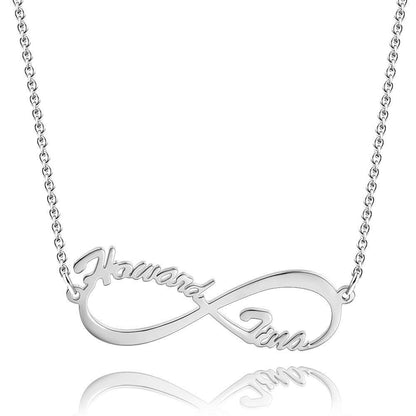 Personalised Infinity Necklace, Custom Name Necklace, Infinity Name Necklace, 925 Sterling Silver Jewellery, Custom Engraved Necklace, Personalised Jewellery Gift, Infinity Symbol Necklace, Unique Jewellery Gift, Personalised Necklace for Women, Custom Name Jewellery, High-Quality Infinity Necklace, Customisable Name Necklace, Thoughtful Gift for Special Occasions, Elegant Personalised Jewellery, Personalised gifts for women