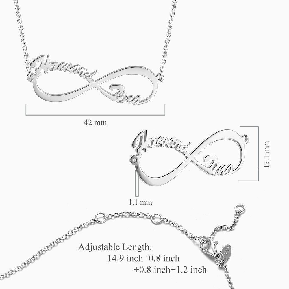 Personalised Infinity Necklace, Custom Name Necklace, Infinity Name Necklace, 925 Sterling Silver Jewellery, Custom Engraved Necklace, Personalised Jewellery Gift, Infinity Symbol Necklace, Unique Jewellery Gift, Personalised Necklace for Women, Custom Name Jewellery, High-Quality Infinity Necklace, Customisable Name Necklace, Thoughtful Gift for Special Occasions, Elegant Personalised Jewellery, Personalised gifts for women