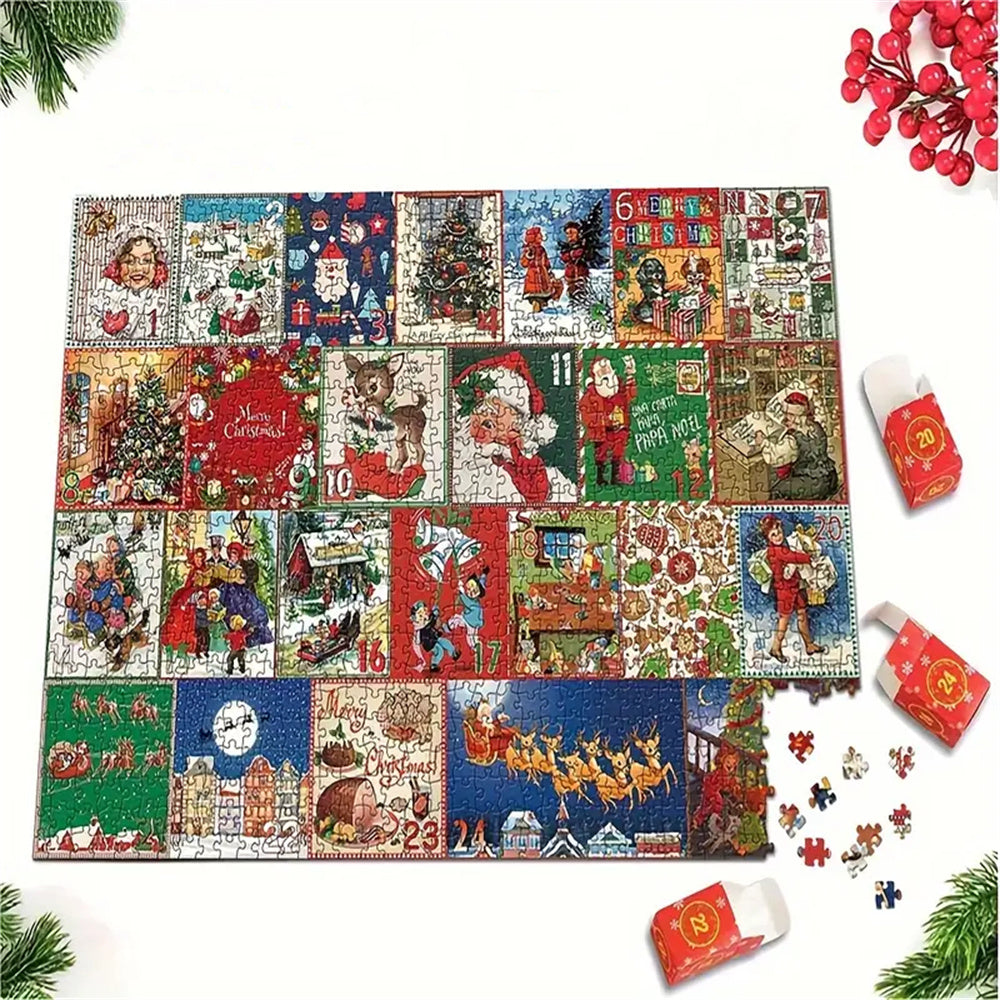 Puzzle Advent Calendar Christmas Jigsaw (24 Boxes) - Gifted Your Way