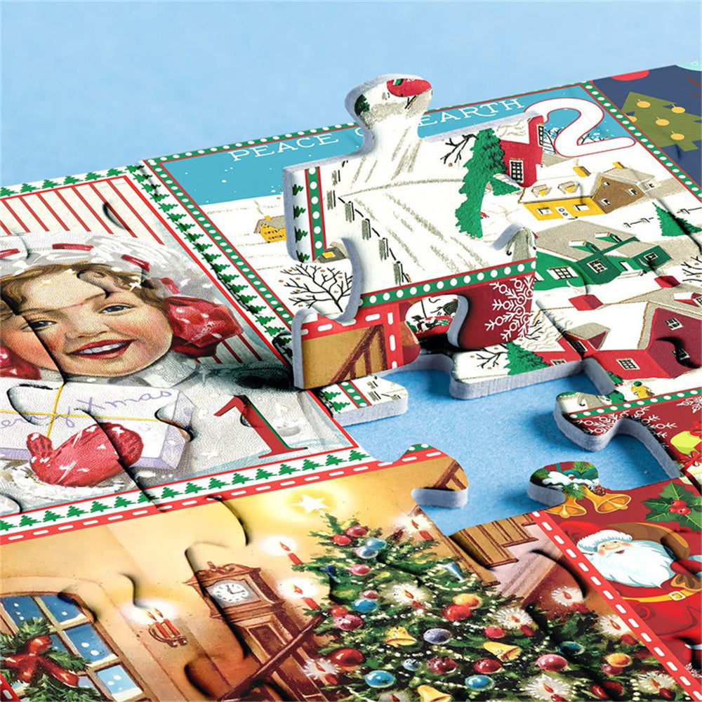 Puzzle Advent Calendar Christmas Jigsaw (24 Boxes) - Gifted Your Way