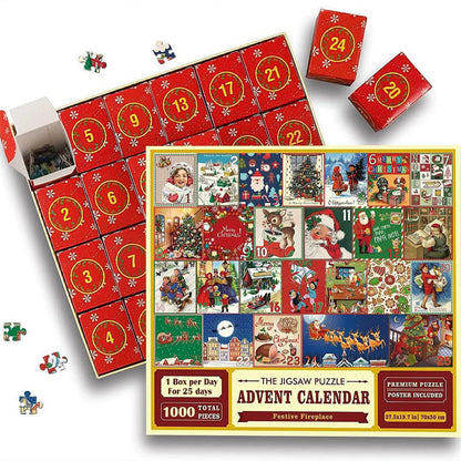 Puzzle Advent Calendar Christmas Jigsaw (24 Boxes) - Gifted Your Way