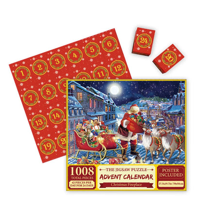 Puzzle Advent Calendar Christmas Jigsaw (24 Boxes) - Gifted Your Way