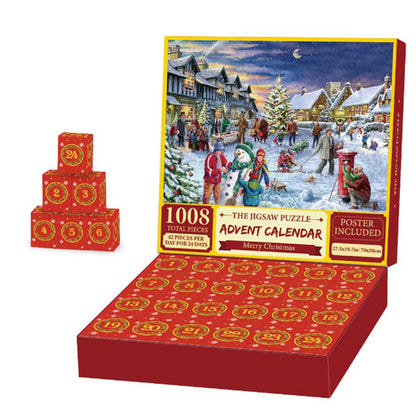 Puzzle Advent Calendar Christmas Jigsaw (24 Boxes) - Gifted Your Way