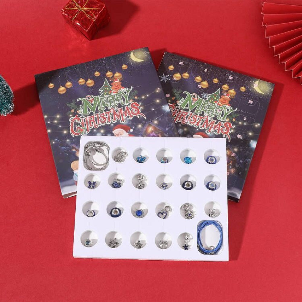 Christmas Gifts Advent Calendar Charm Christmas Countdown Calendar Box Set DIY Charm Jewellery - Gifted Your Way