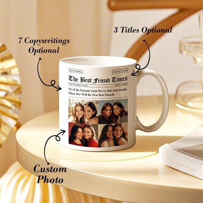 Custom Besties Photo Mug - Perfect Gifts for Friends | Personalised Friendship Mug - Gifted Your Way