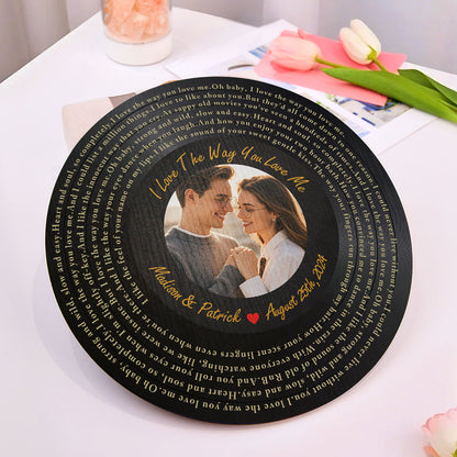 Personalised Vinyl Record Wood Sign, Custom Song Lyrics Wood Sign, Unique Photo Wood Sign, Personalised Music Lover Gift, Custom Wood Sign Decor, High-Quality Wood Sign, Personalised Gift for Music Lovers, Customisable Song Lyrics Decor, Stylish Personalised Wood Sign, Unique Custom Record Sign, Personalised gifts for music lovers, Custom vinyl record signs