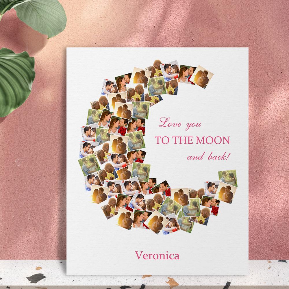 Custom Canvas Prints Love You To The Moon And Back Wall Art Decor, Personalised Gift, Customised Canvas Art - Gifted Your Way