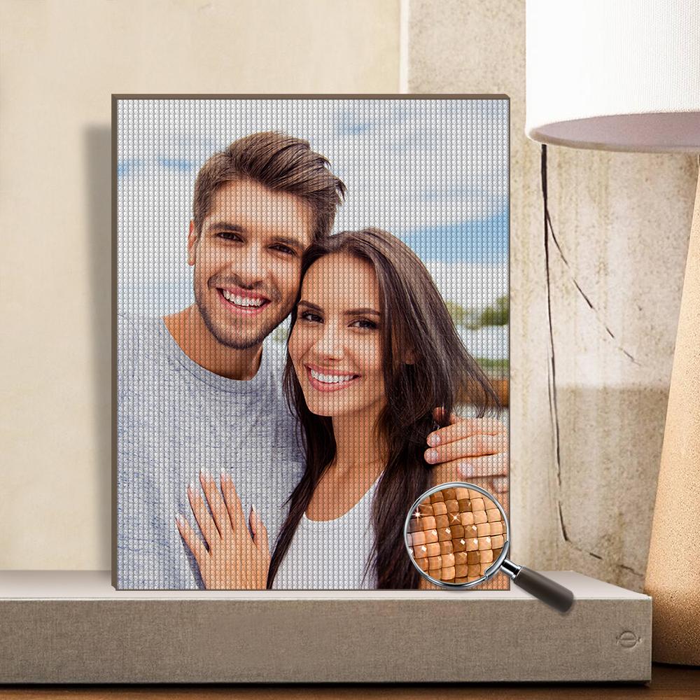 Customised 5D Diamond Painting Without Frame - Choose from 7 Sizes, Custom Photo Wall Art, Unique Gift - Gifted Your Way