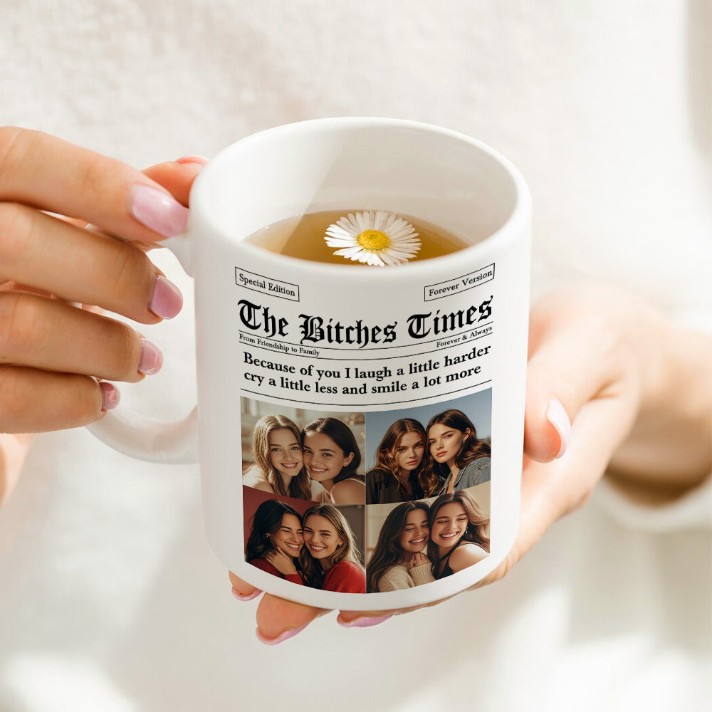 Custom Besties Photo Mug - Perfect Gifts for Friends | Personalised Friendship Mug - Gifted Your Way